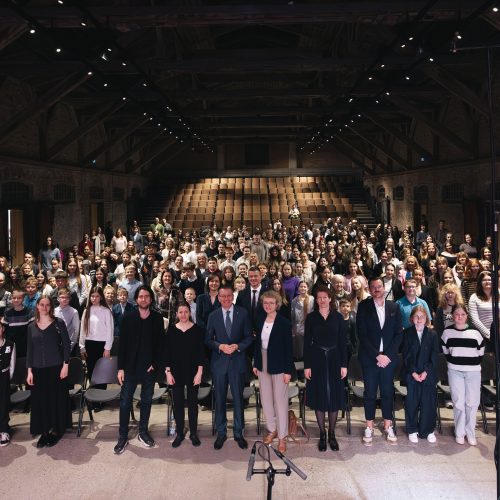 ‘’Skrīveru Mūzikas un mākslas skolas audzēkņi viesojas LNSO 17.aprīļa ģenerālmēģinājumā’’